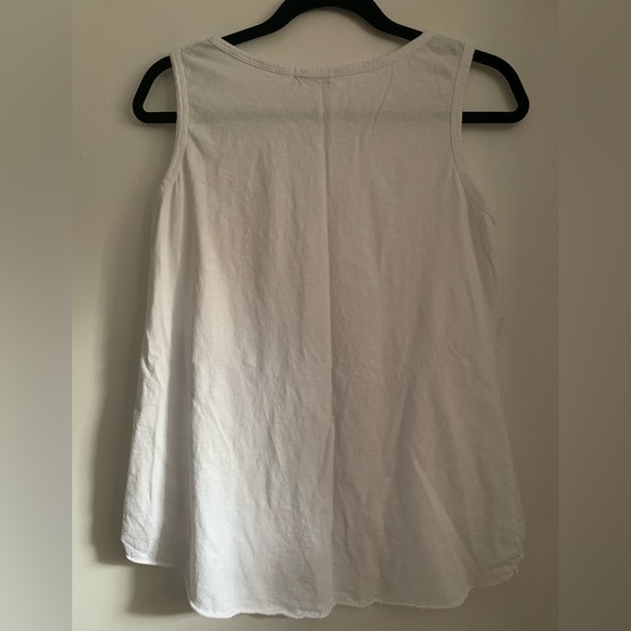 Terzo Millennio sleeveless white tank top - Picture 8 of 8